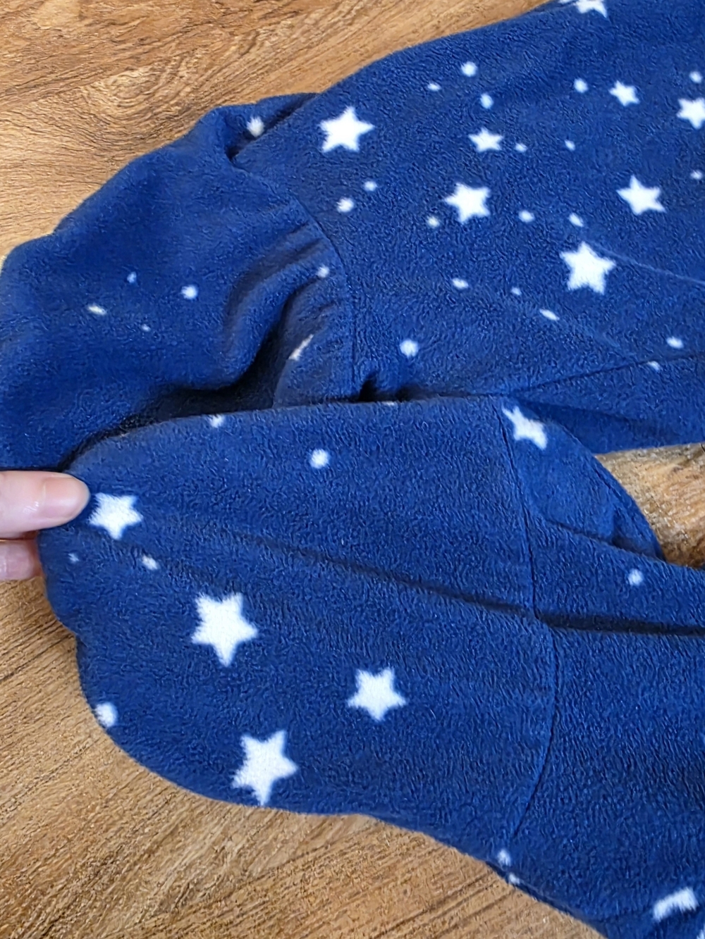Nick & Nora Starry Nights Blue Navy One Piece Pajamas - Picture 7 of 10